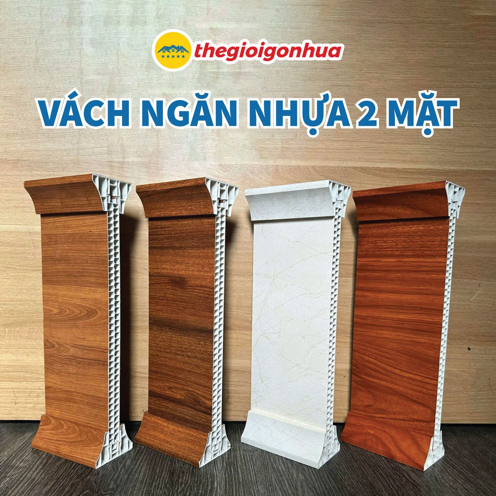 Tấm Vách Ngăn Nhựa 2 Mặt, Vách Ngăn Nhựa PVC Giá Rẻ